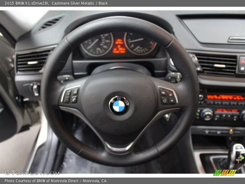 Cashmere Silver Metallic / Black 2015 BMW X1 sDrive28i