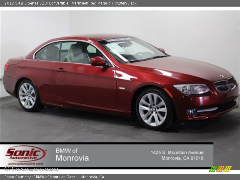 Vermilion Red Metallic / Oyster/Black 2012 BMW 3 Series 328i Convertible
