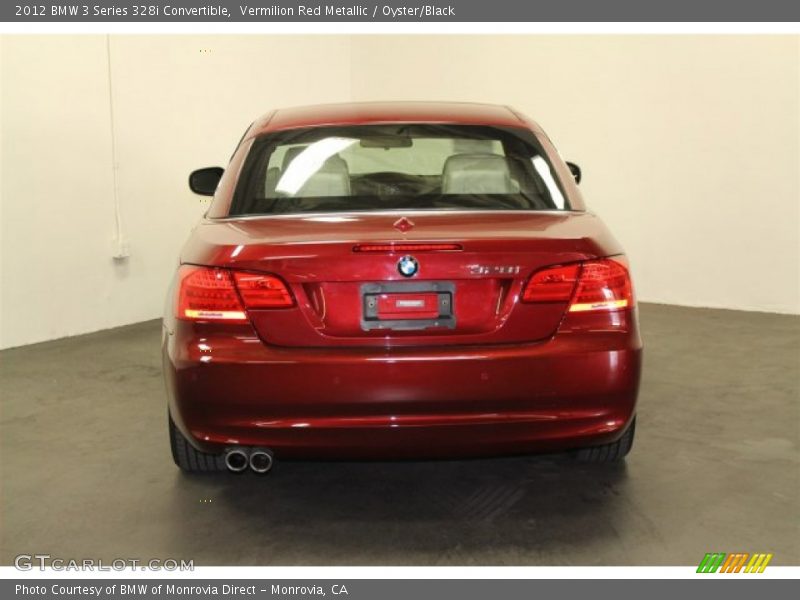 Vermilion Red Metallic / Oyster/Black 2012 BMW 3 Series 328i Convertible