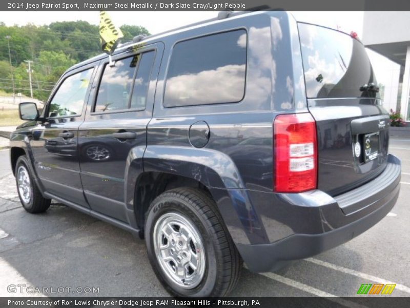 Maximum Steel Metallic / Dark Slate Gray/Light Pebble 2014 Jeep Patriot Sport