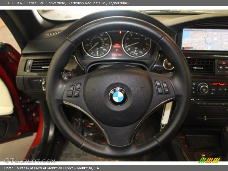 Vermilion Red Metallic / Oyster/Black 2012 BMW 3 Series 328i Convertible