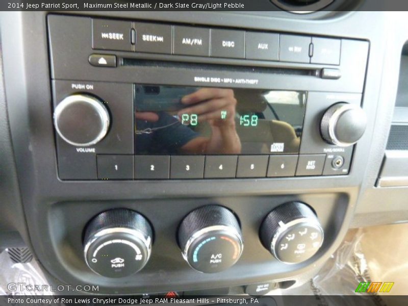 Maximum Steel Metallic / Dark Slate Gray/Light Pebble 2014 Jeep Patriot Sport