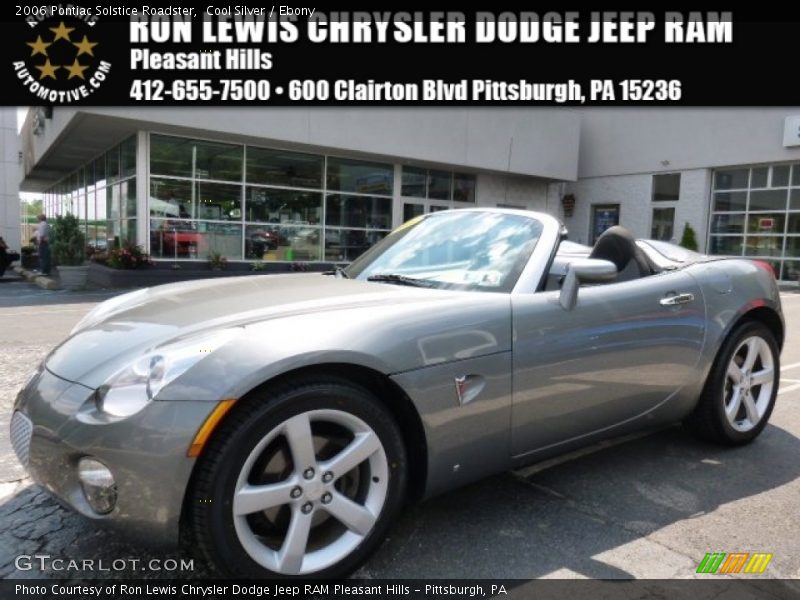 Cool Silver / Ebony 2006 Pontiac Solstice Roadster