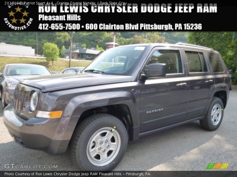Granite Crystal Metallic / Dark Slate Gray 2016 Jeep Patriot Sport 4x4
