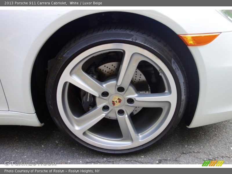 White / Luxor Beige 2013 Porsche 911 Carrera Cabriolet