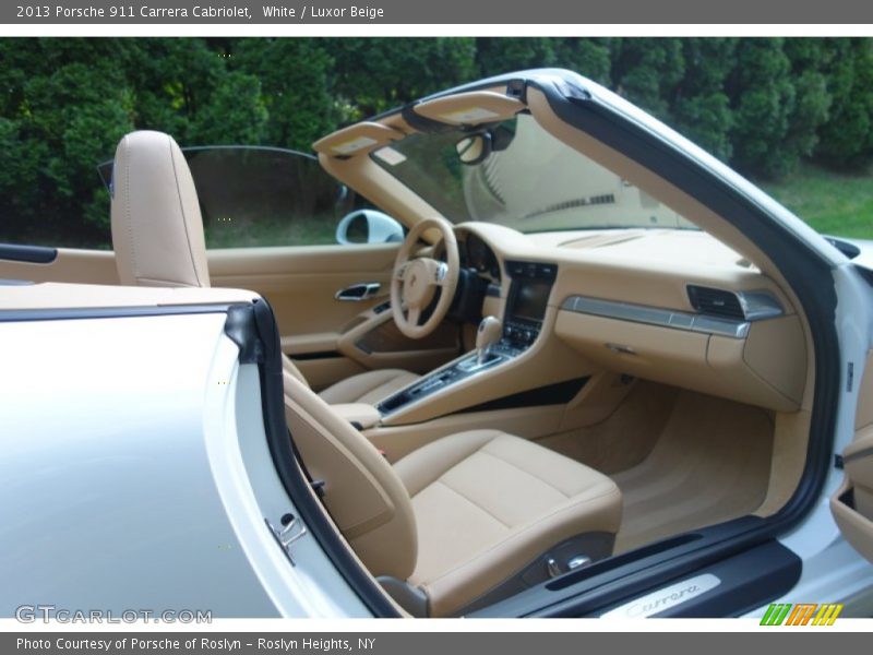 White / Luxor Beige 2013 Porsche 911 Carrera Cabriolet