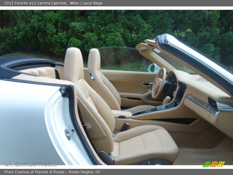 White / Luxor Beige 2013 Porsche 911 Carrera Cabriolet