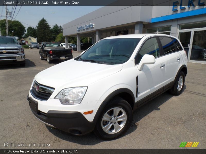 Polar White / Gray 2008 Saturn VUE XE 3.5 AWD