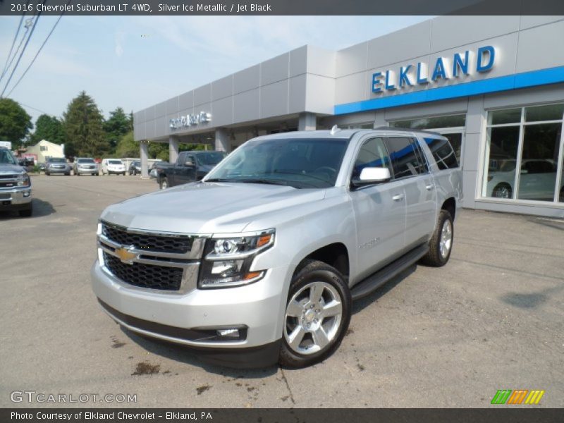 Silver Ice Metallic / Jet Black 2016 Chevrolet Suburban LT 4WD