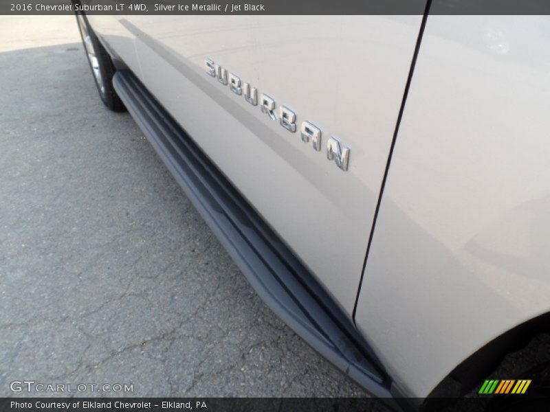 Silver Ice Metallic / Jet Black 2016 Chevrolet Suburban LT 4WD