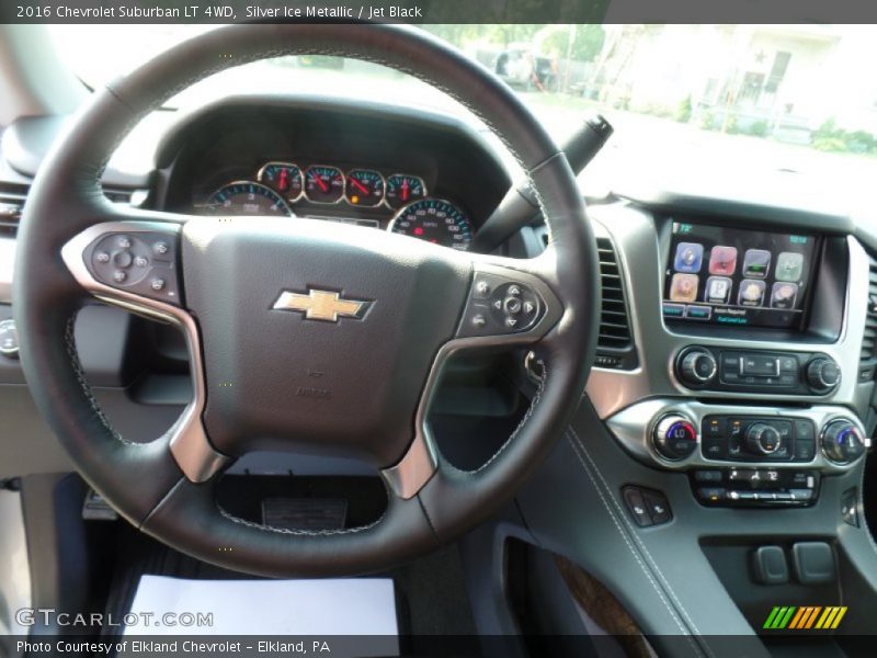 Silver Ice Metallic / Jet Black 2016 Chevrolet Suburban LT 4WD