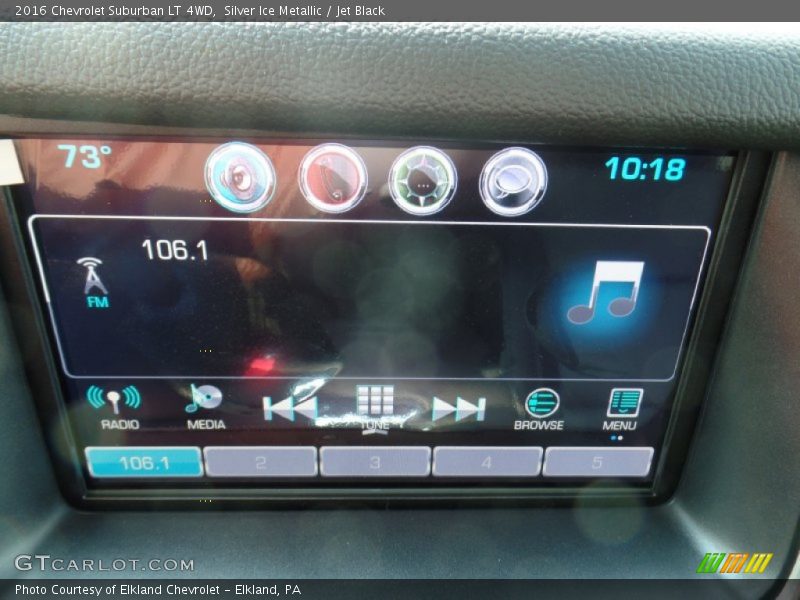 Silver Ice Metallic / Jet Black 2016 Chevrolet Suburban LT 4WD