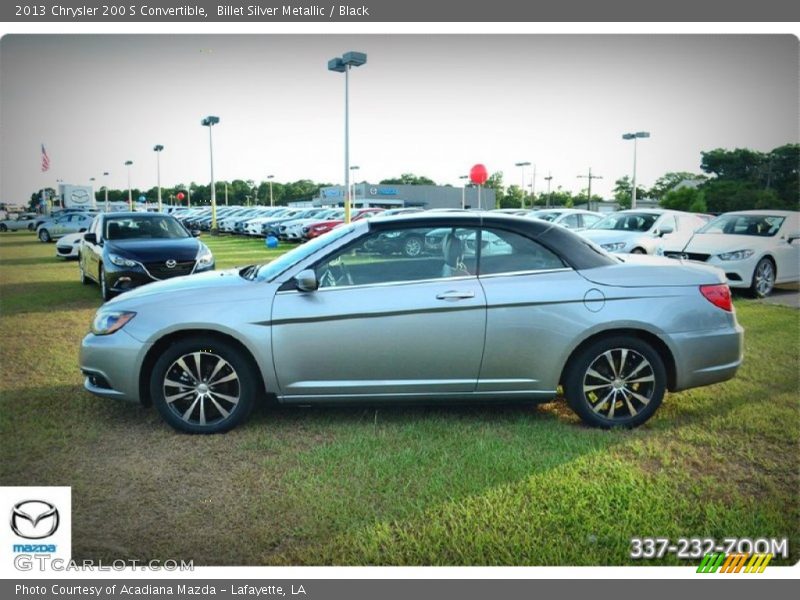 Billet Silver Metallic / Black 2013 Chrysler 200 S Convertible