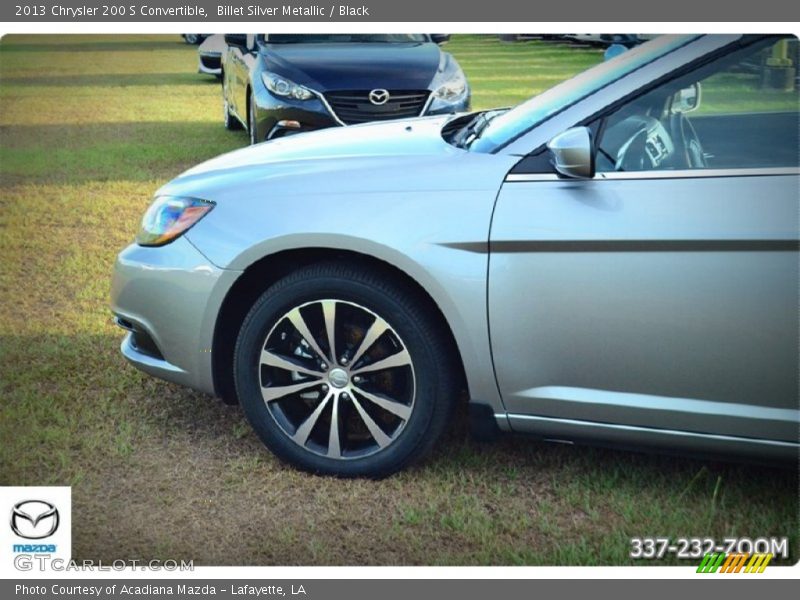 Billet Silver Metallic / Black 2013 Chrysler 200 S Convertible