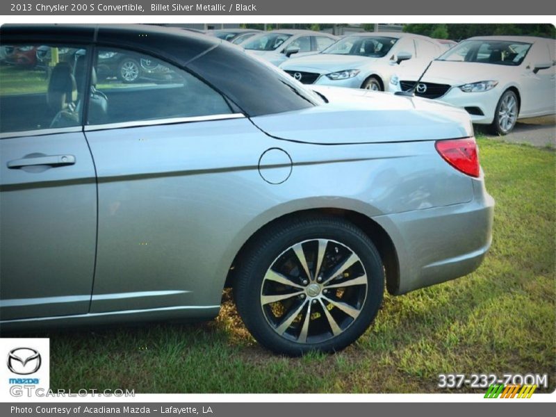 Billet Silver Metallic / Black 2013 Chrysler 200 S Convertible