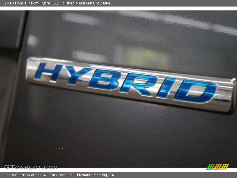 Polished Metal Metallic / Blue 2010 Honda Insight Hybrid EX