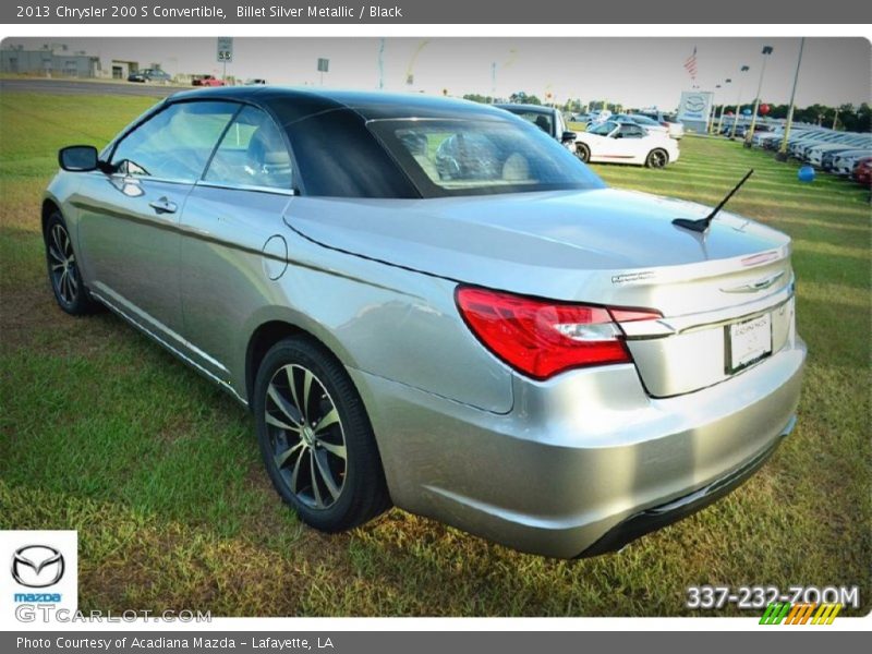 Billet Silver Metallic / Black 2013 Chrysler 200 S Convertible