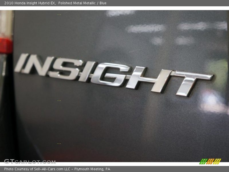 Polished Metal Metallic / Blue 2010 Honda Insight Hybrid EX