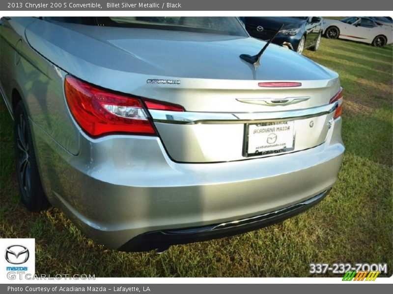 Billet Silver Metallic / Black 2013 Chrysler 200 S Convertible