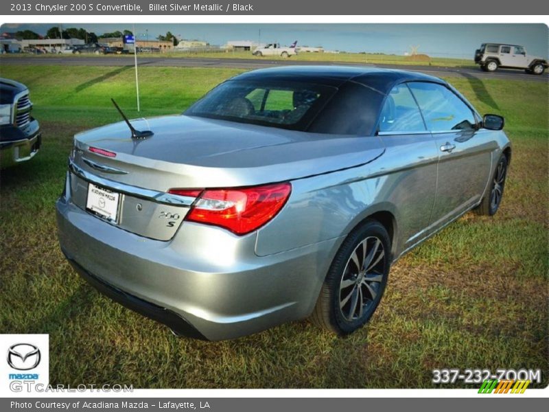 Billet Silver Metallic / Black 2013 Chrysler 200 S Convertible