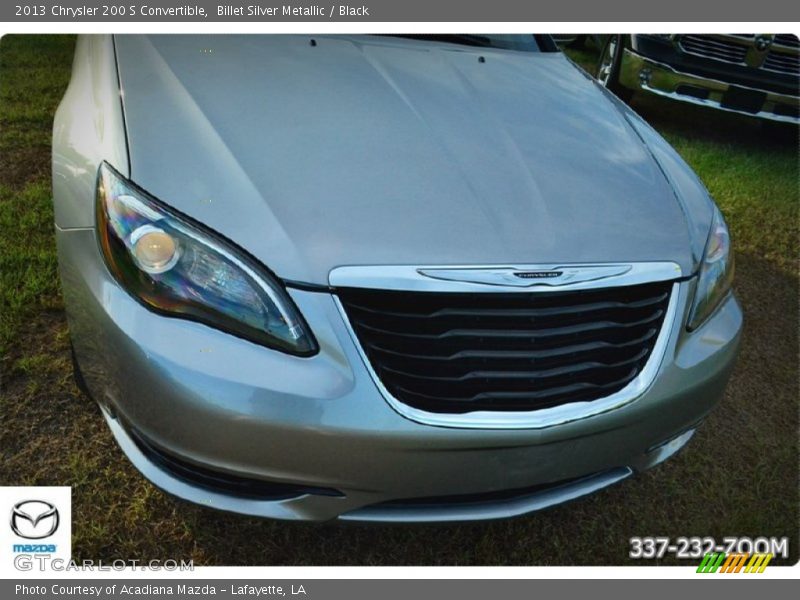 Billet Silver Metallic / Black 2013 Chrysler 200 S Convertible