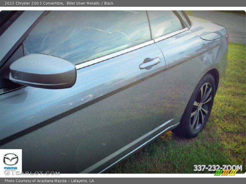 Billet Silver Metallic / Black 2013 Chrysler 200 S Convertible