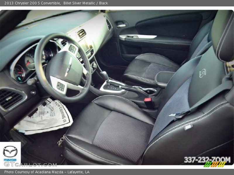 Billet Silver Metallic / Black 2013 Chrysler 200 S Convertible