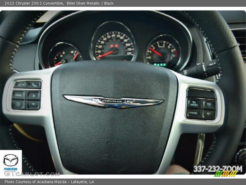 Billet Silver Metallic / Black 2013 Chrysler 200 S Convertible