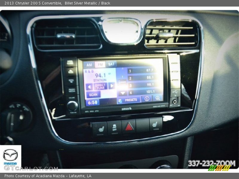 Billet Silver Metallic / Black 2013 Chrysler 200 S Convertible