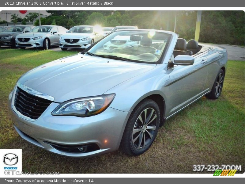 Billet Silver Metallic / Black 2013 Chrysler 200 S Convertible