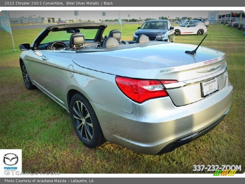 Billet Silver Metallic / Black 2013 Chrysler 200 S Convertible