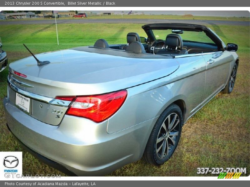 Billet Silver Metallic / Black 2013 Chrysler 200 S Convertible