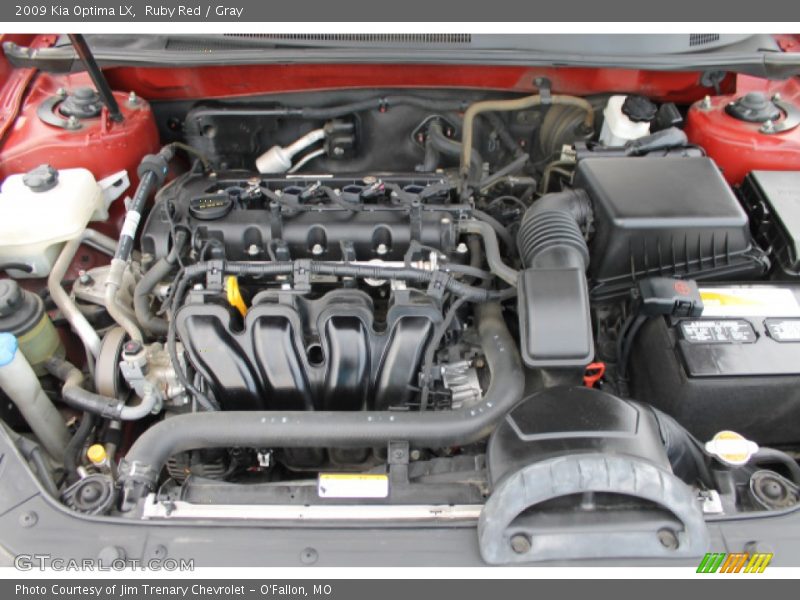 Ruby Red / Gray 2009 Kia Optima LX