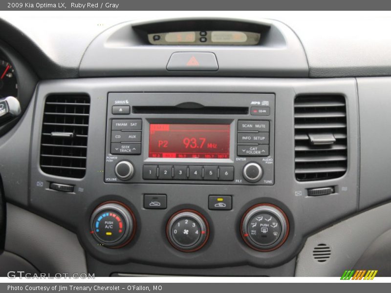 Ruby Red / Gray 2009 Kia Optima LX