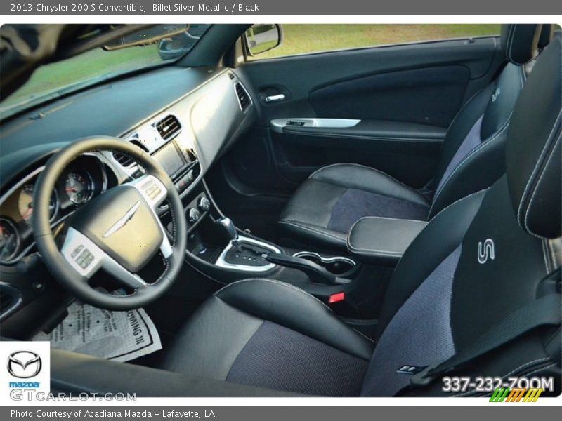 Billet Silver Metallic / Black 2013 Chrysler 200 S Convertible
