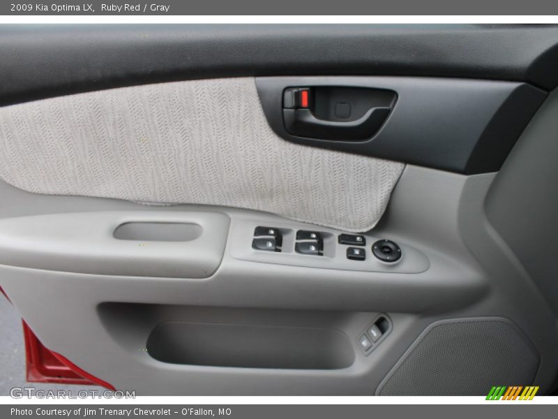 Ruby Red / Gray 2009 Kia Optima LX