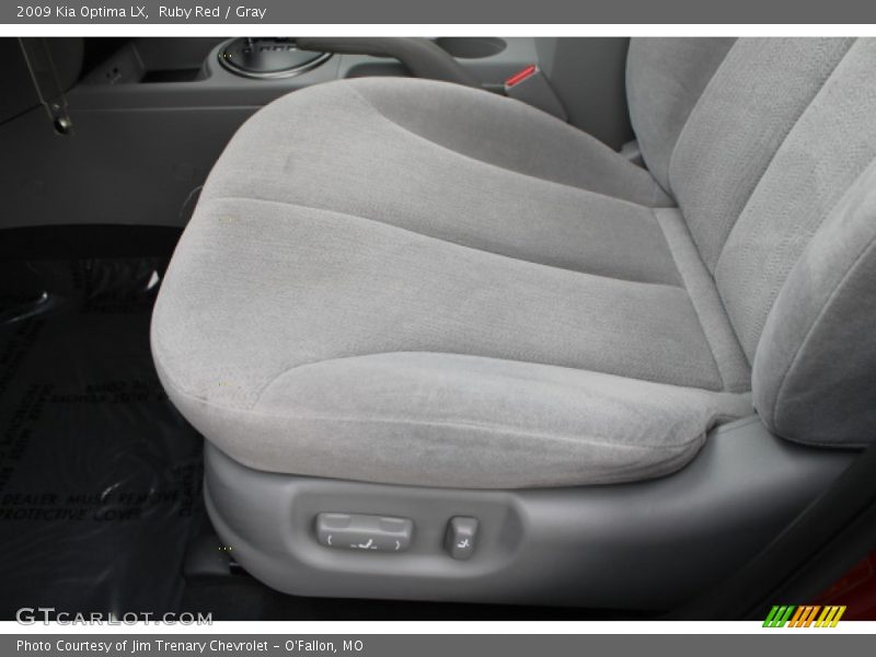 Ruby Red / Gray 2009 Kia Optima LX