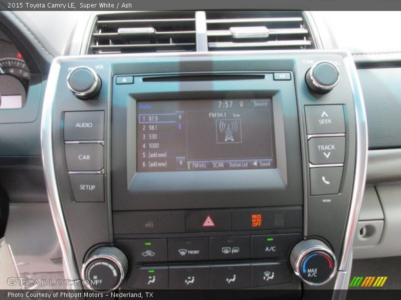 Super White / Ash 2015 Toyota Camry LE