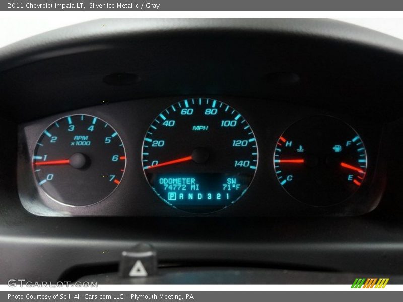 Silver Ice Metallic / Gray 2011 Chevrolet Impala LT