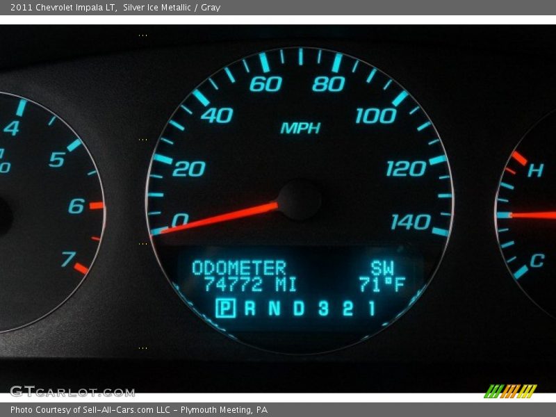 Silver Ice Metallic / Gray 2011 Chevrolet Impala LT