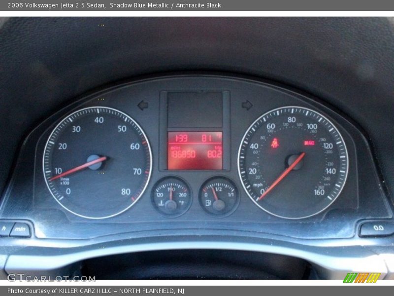Shadow Blue Metallic / Anthracite Black 2006 Volkswagen Jetta 2.5 Sedan