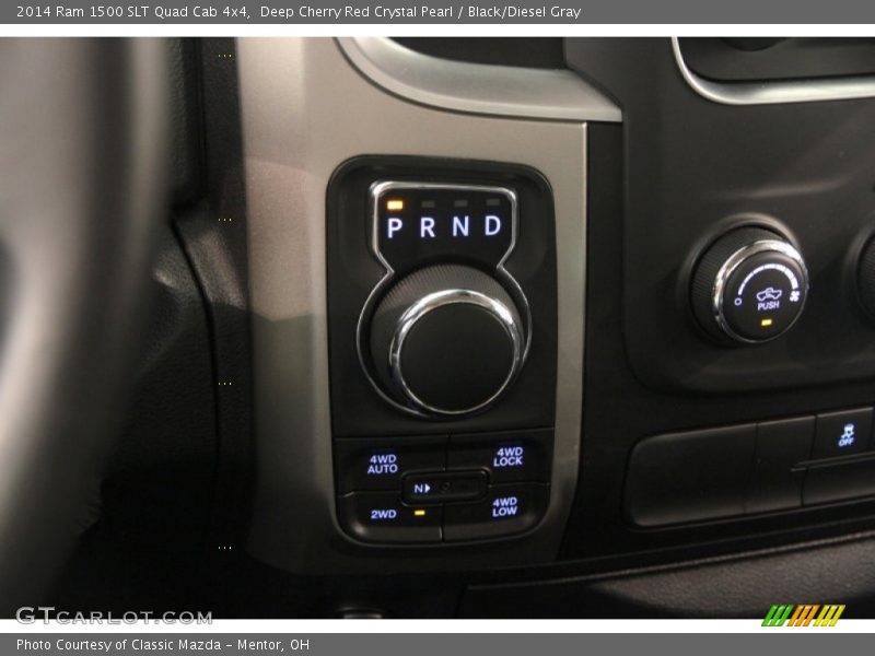 Deep Cherry Red Crystal Pearl / Black/Diesel Gray 2014 Ram 1500 SLT Quad Cab 4x4