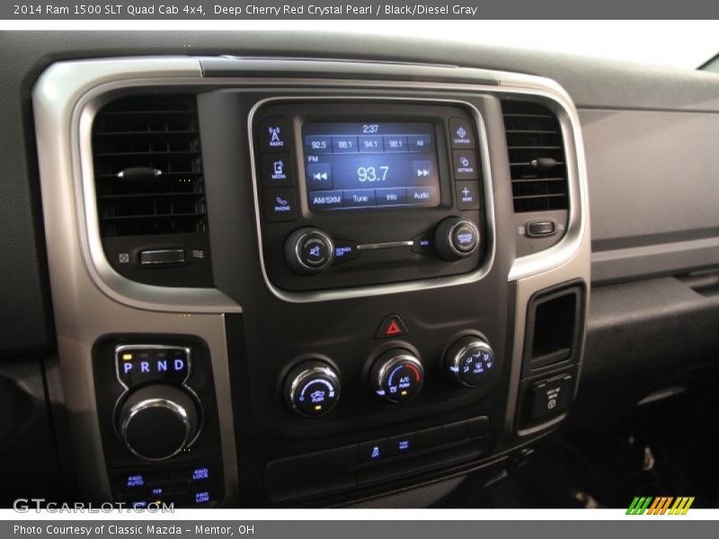 Deep Cherry Red Crystal Pearl / Black/Diesel Gray 2014 Ram 1500 SLT Quad Cab 4x4
