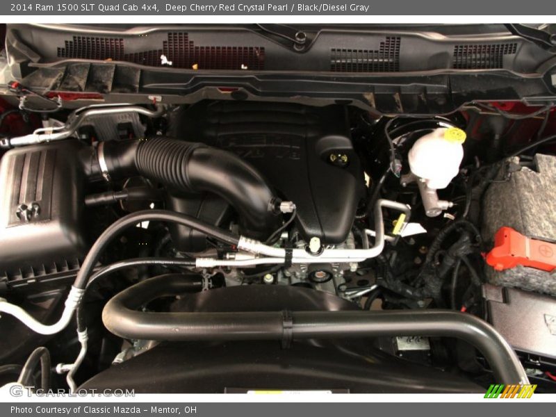 Deep Cherry Red Crystal Pearl / Black/Diesel Gray 2014 Ram 1500 SLT Quad Cab 4x4
