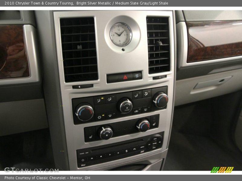 Bright Silver Metallic / Medium Slate Gray/Light Shale 2010 Chrysler Town & Country Touring