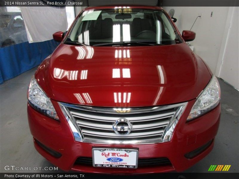 Red Brick / Charcoal 2014 Nissan Sentra SL