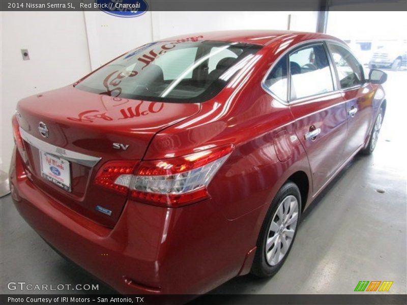 Red Brick / Charcoal 2014 Nissan Sentra SL