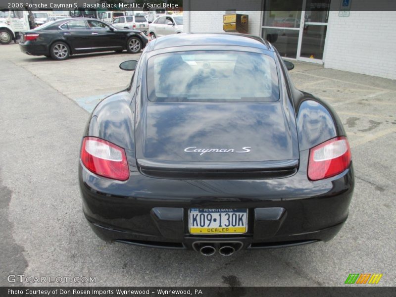 Basalt Black Metallic / Sand Beige 2006 Porsche Cayman S