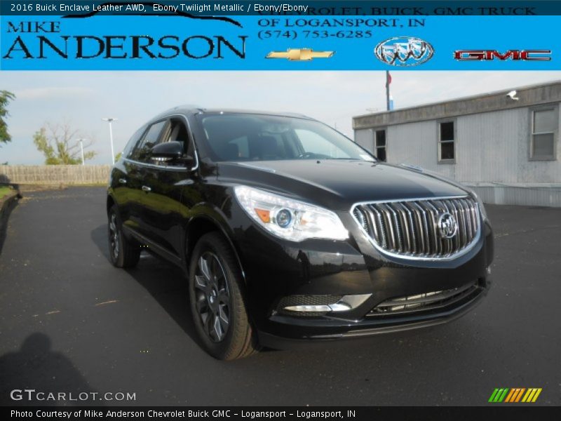 Ebony Twilight Metallic / Ebony/Ebony 2016 Buick Enclave Leather AWD