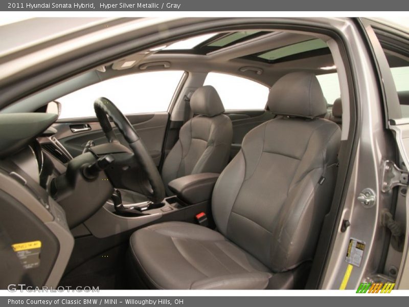 Hyper Silver Metallic / Gray 2011 Hyundai Sonata Hybrid